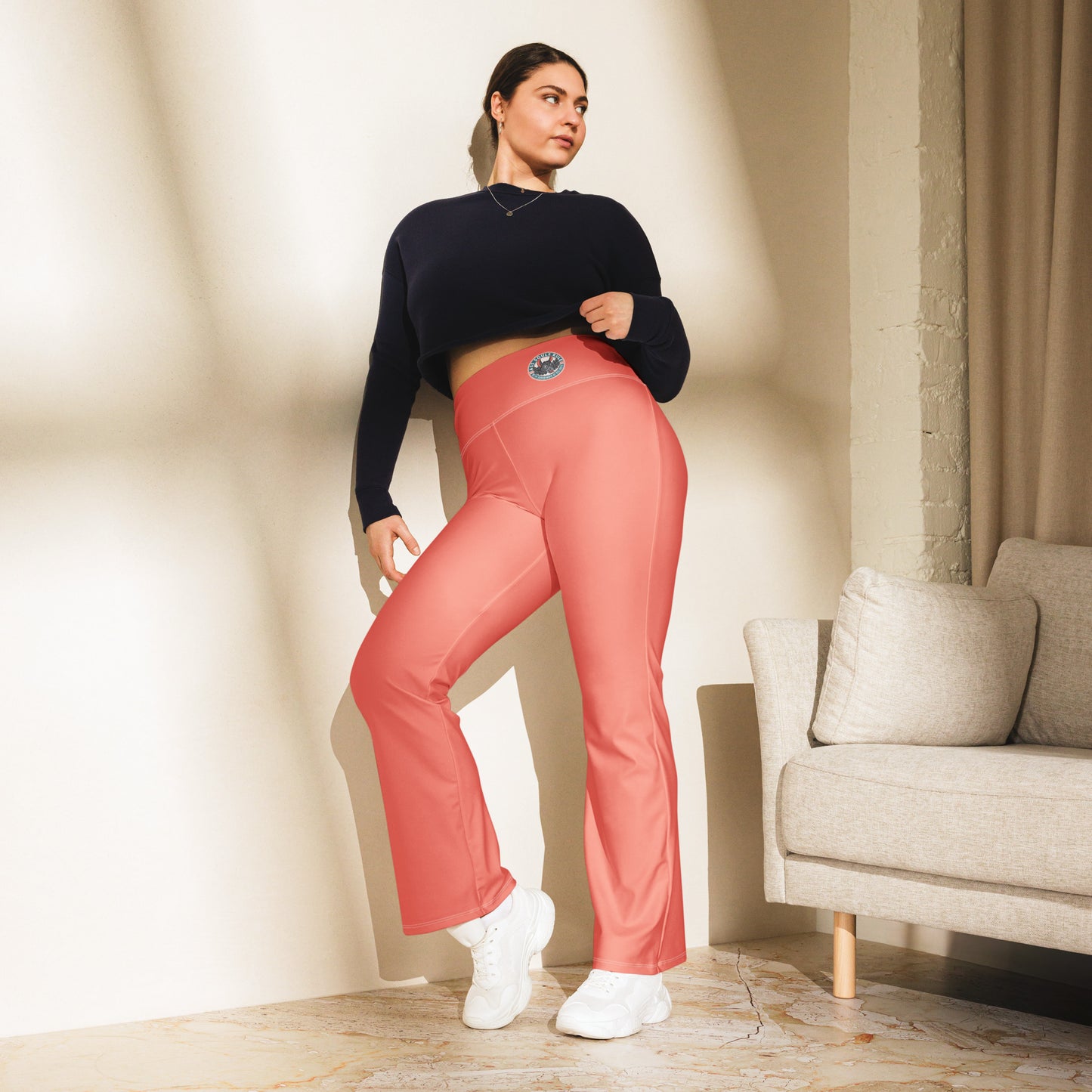 Logo of ASR flare leggings - salmon
