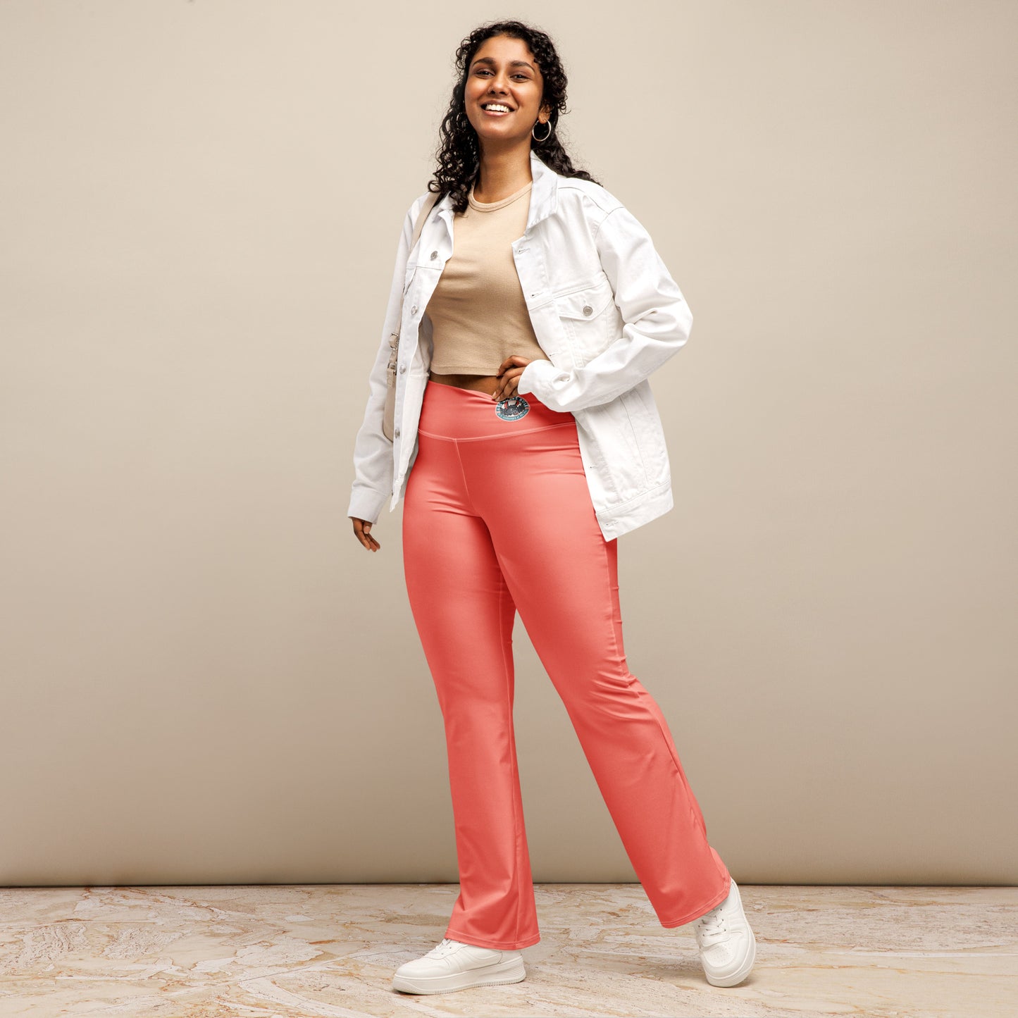 Logo of ASR flare leggings - salmon