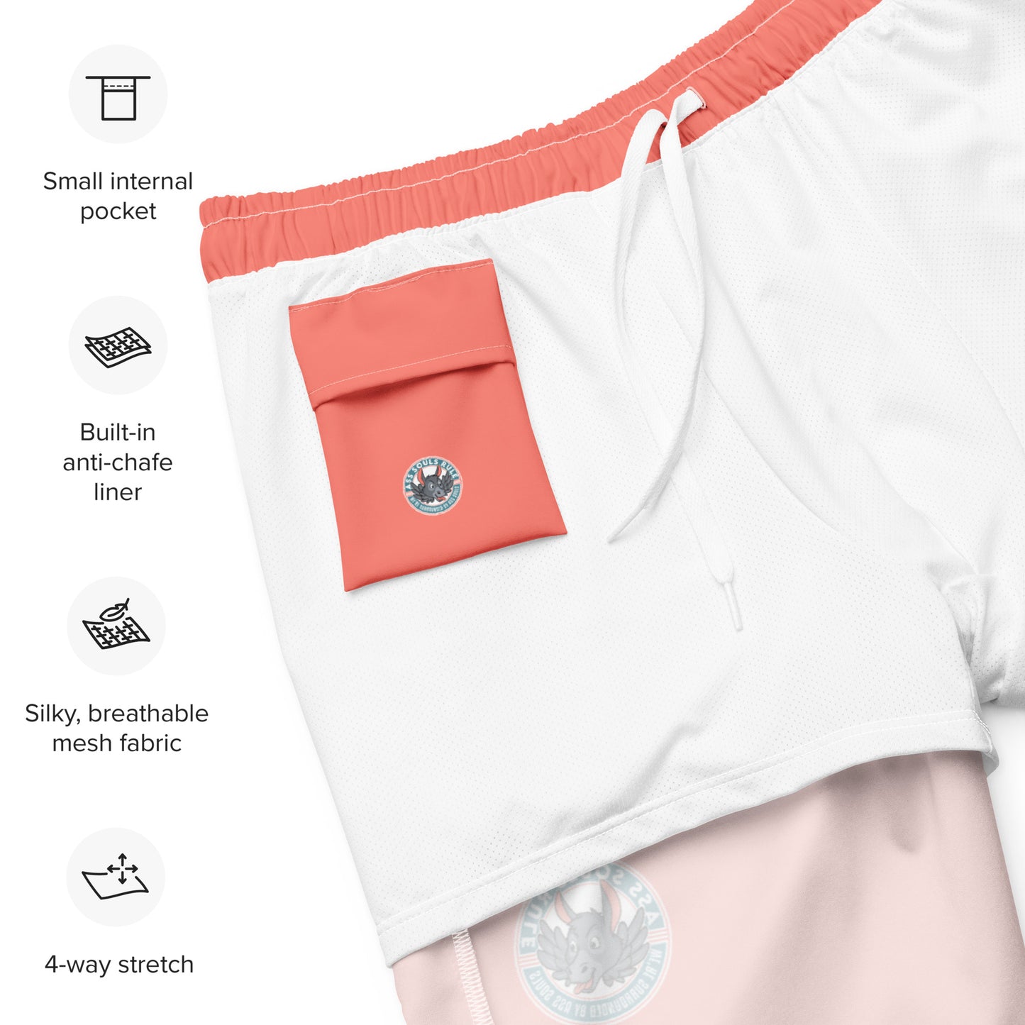 Logo of ASR men's swim trunks