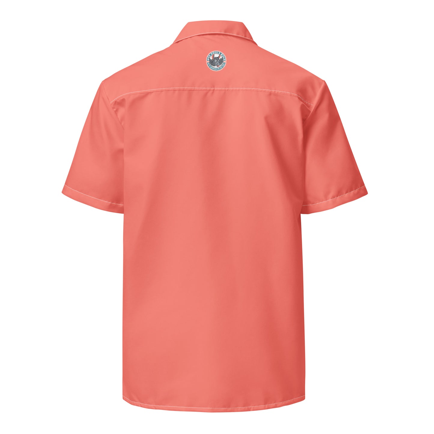 Logo of ASR unisex button shirt - salmon