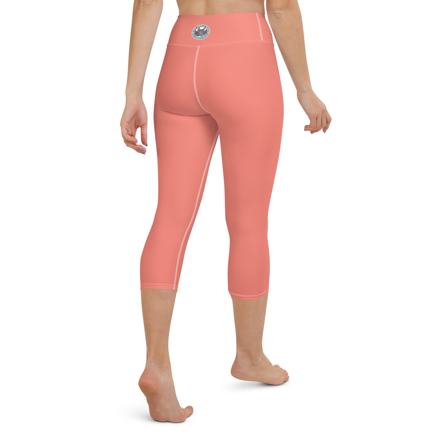 Logo of ASR yoga capri leggings - salmon