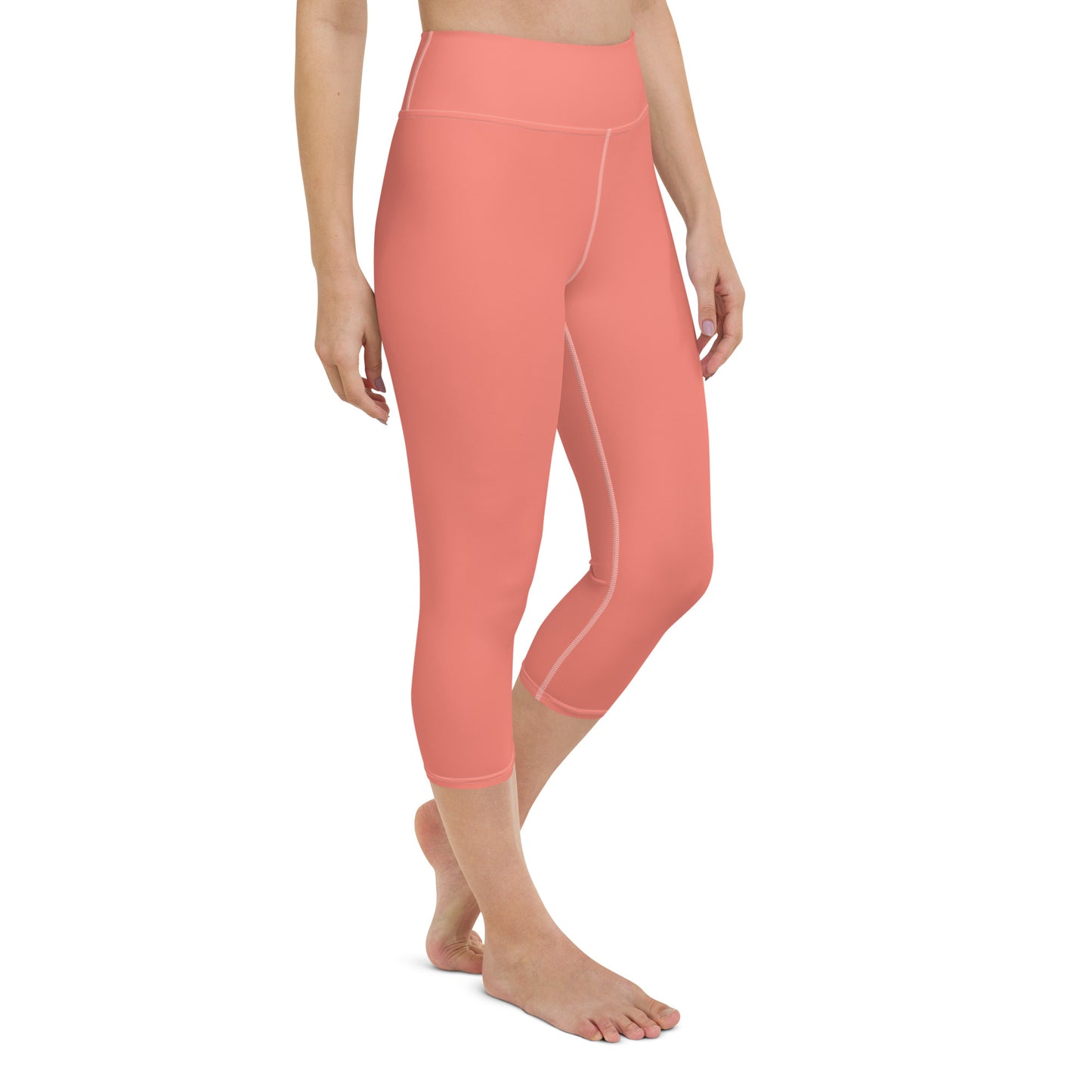 Logo of ASR yoga capri leggings - salmon