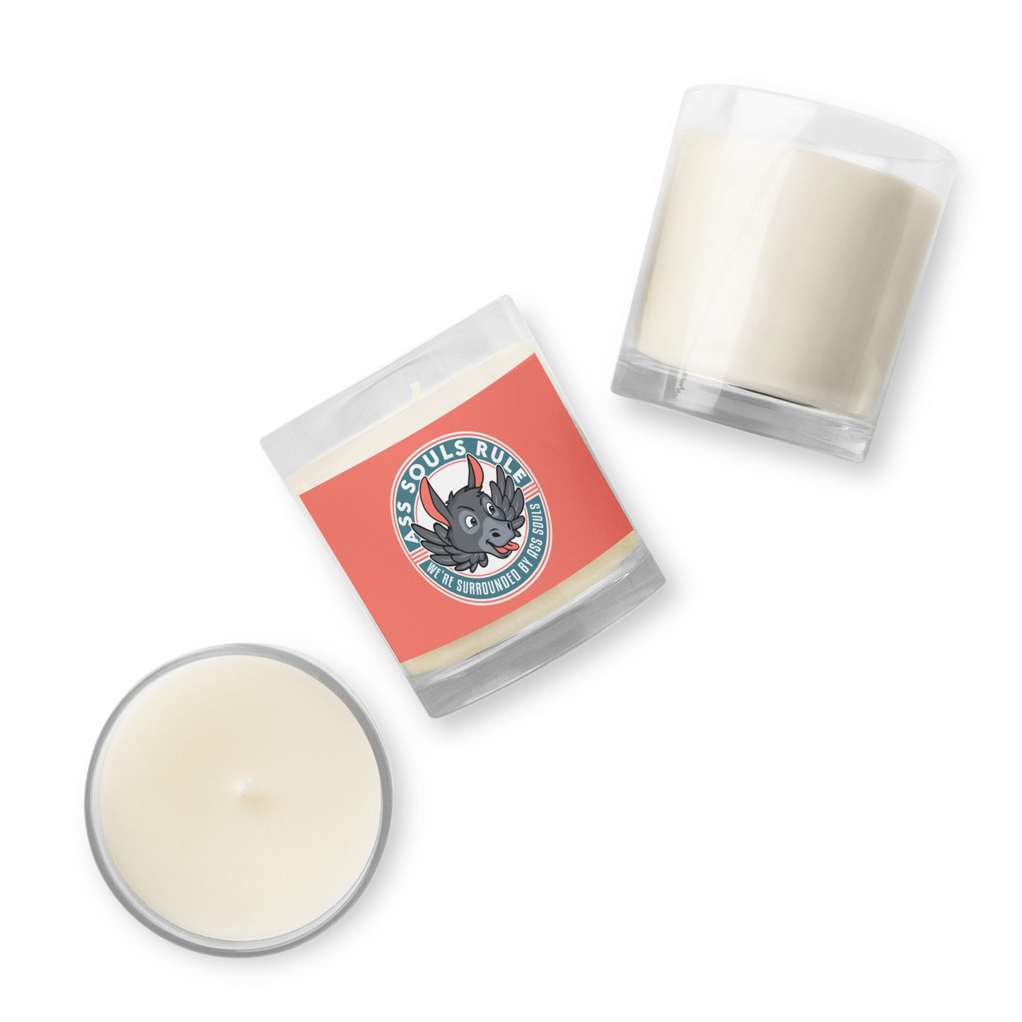 Logo of ASR glass jar soy wax candle