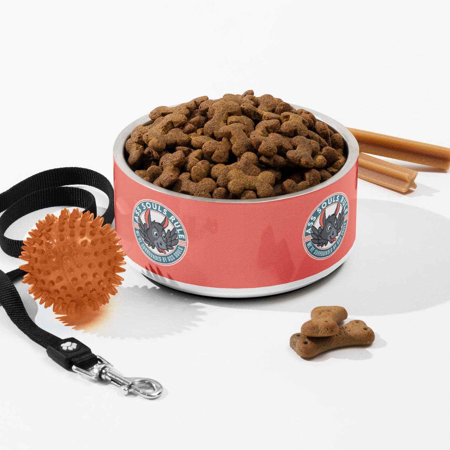 Logo of ASR pet bowl - salmon