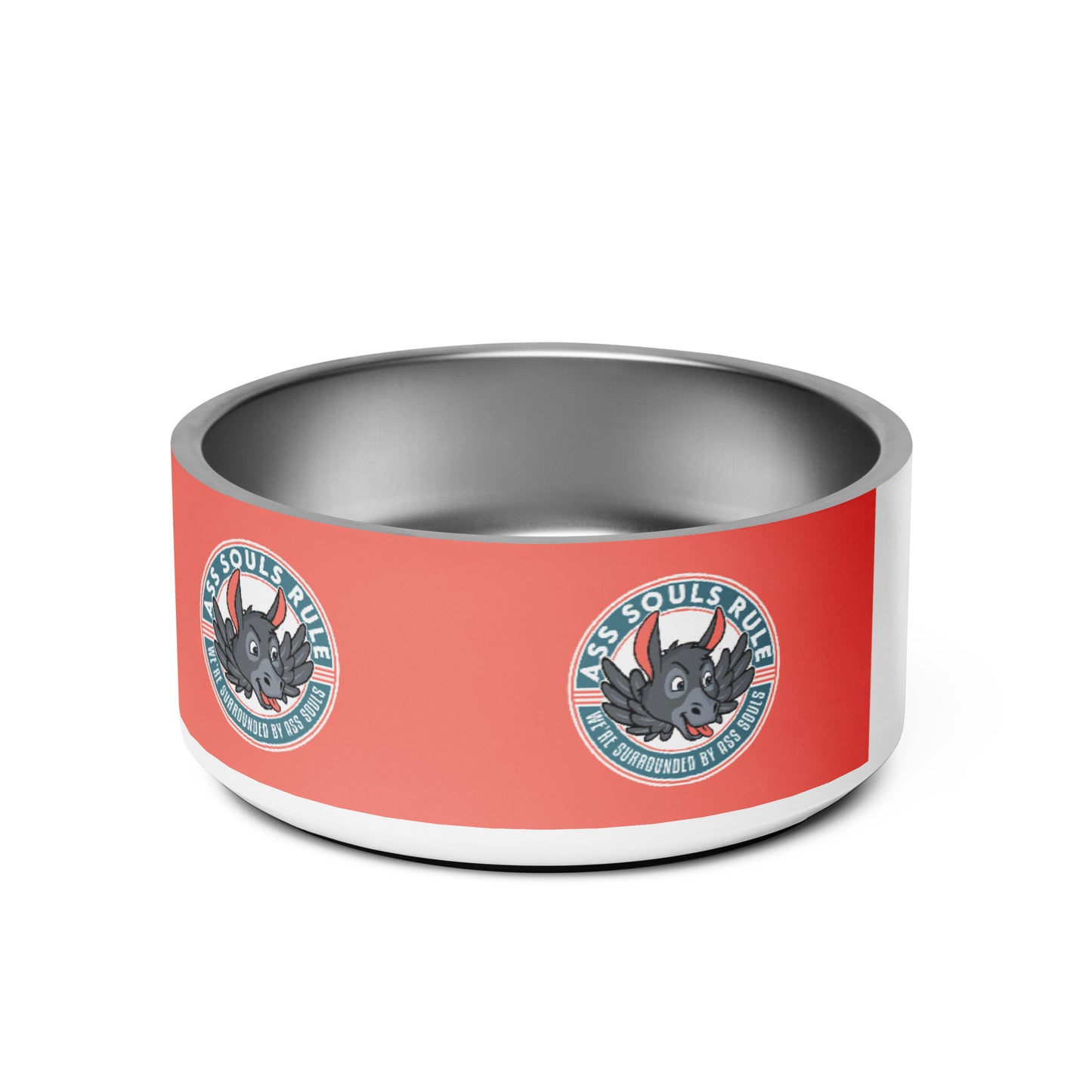 Logo of ASR pet bowl - salmon