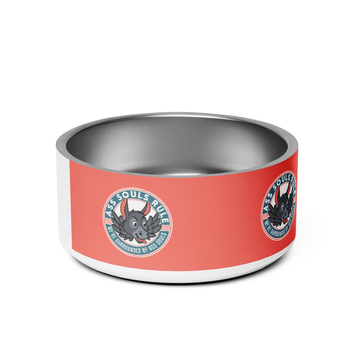 Logo of ASR pet bowl - salmon