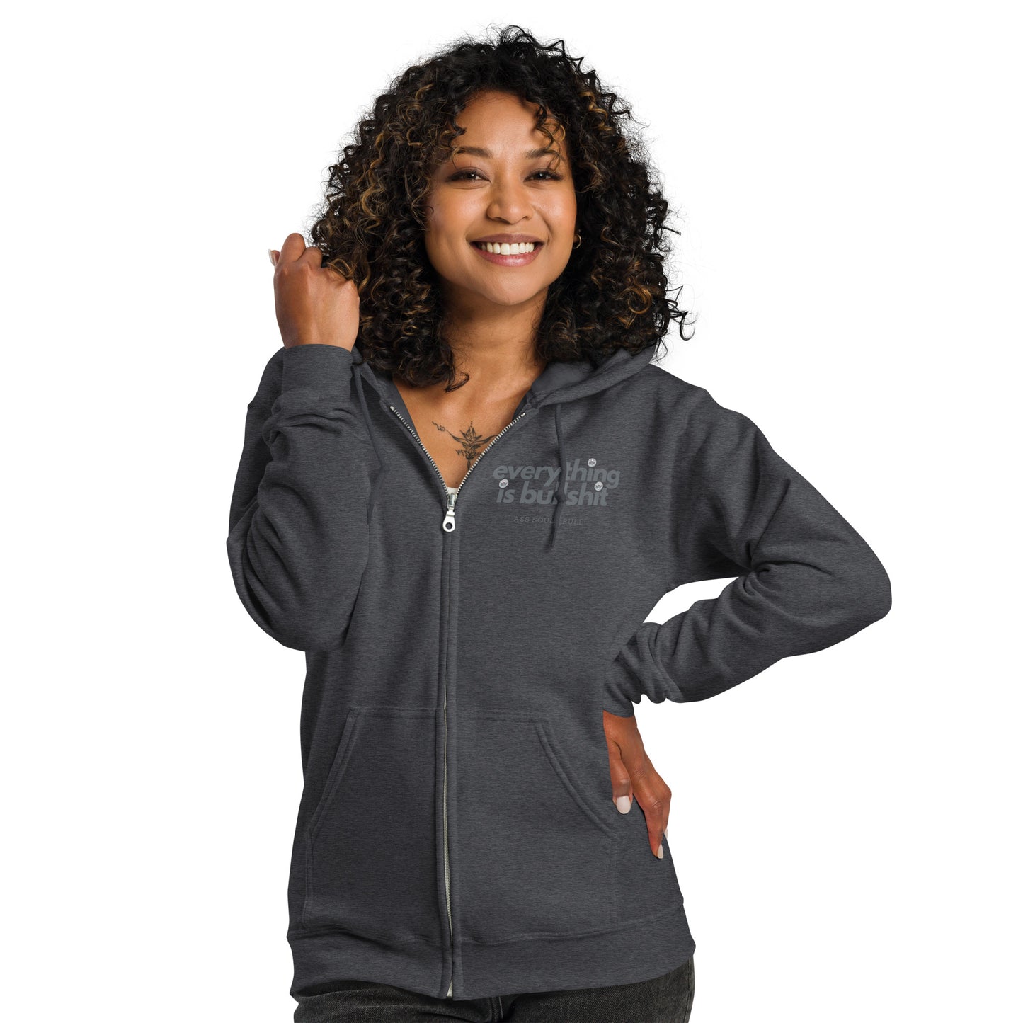 Everything is Bullshit unisex heavy blend zip hoodie