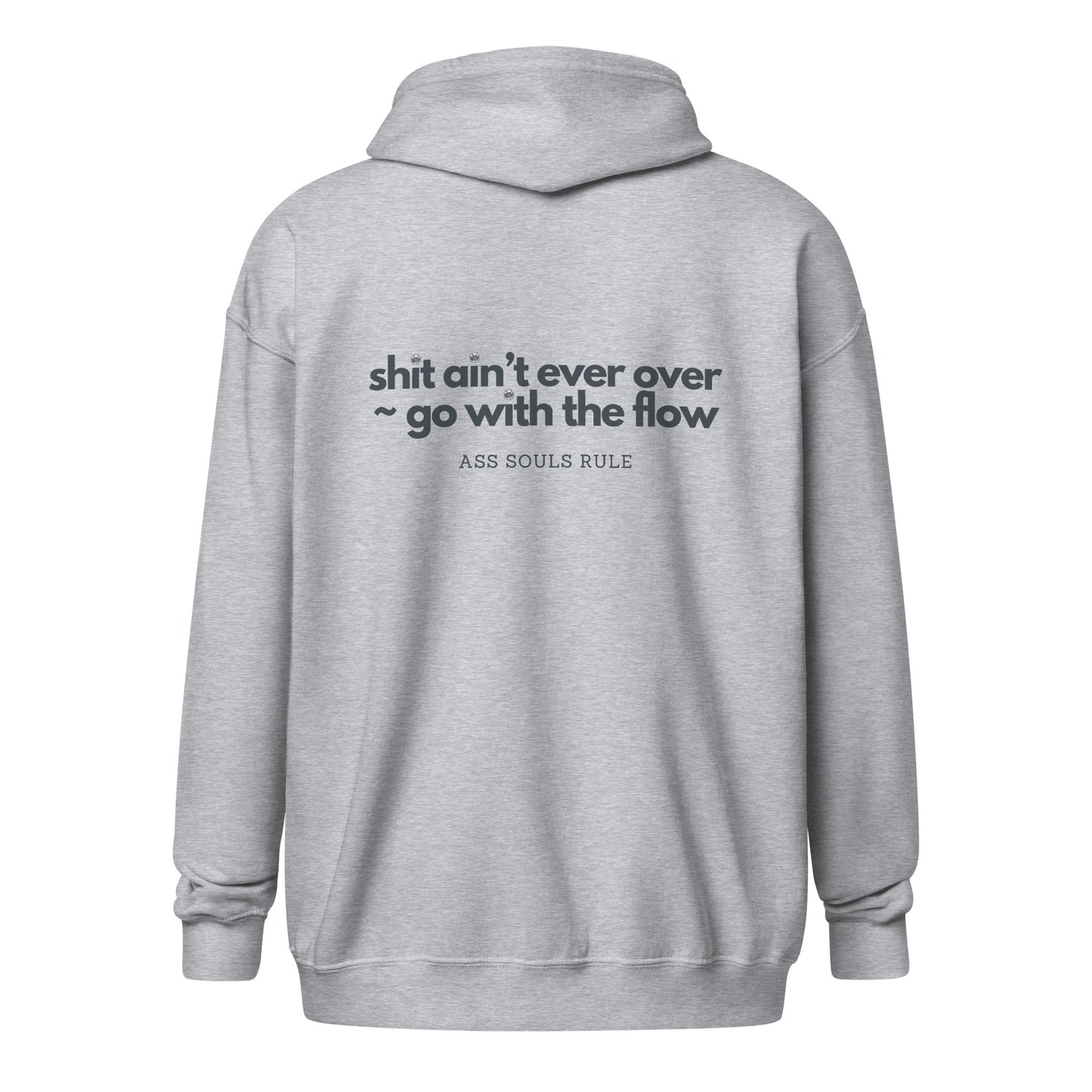 Go With the Flow unisex heavy blend zip hoodie