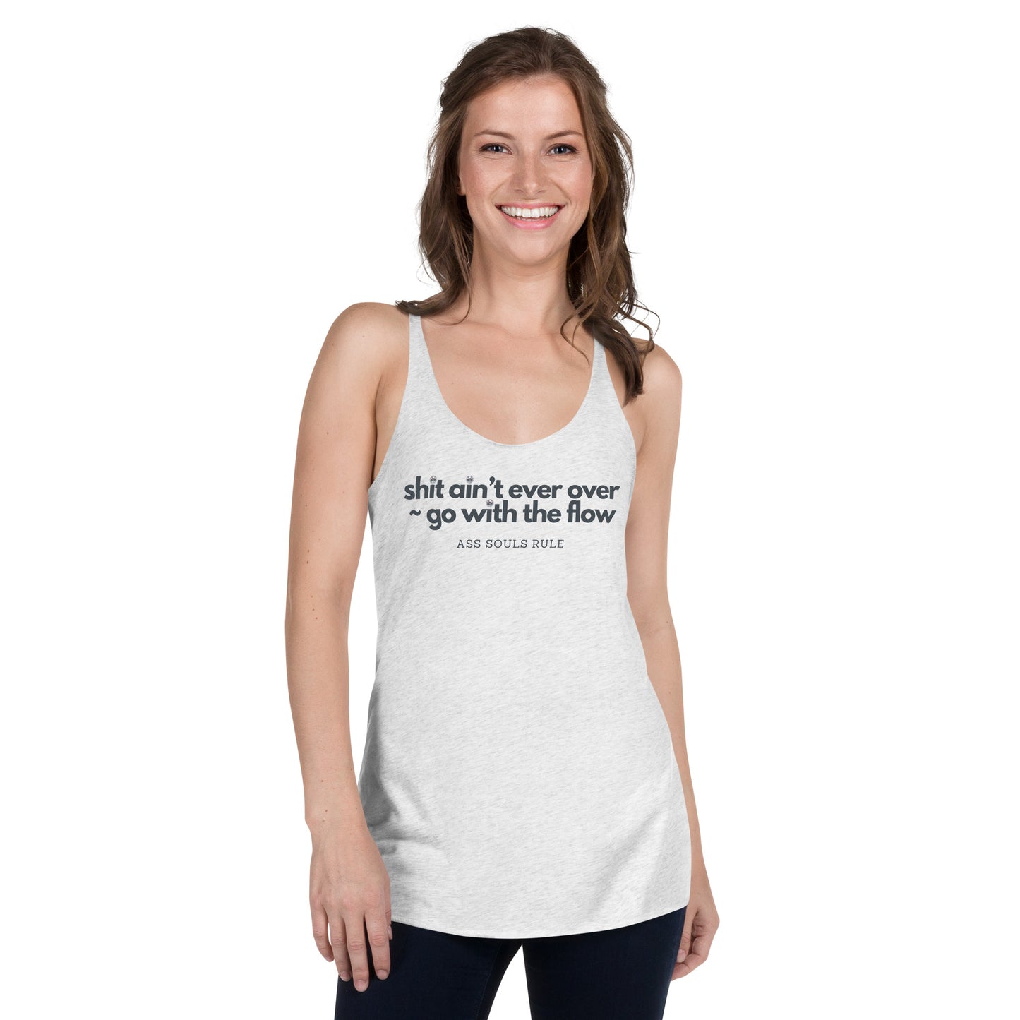 Go With the Flow women's racerback tank