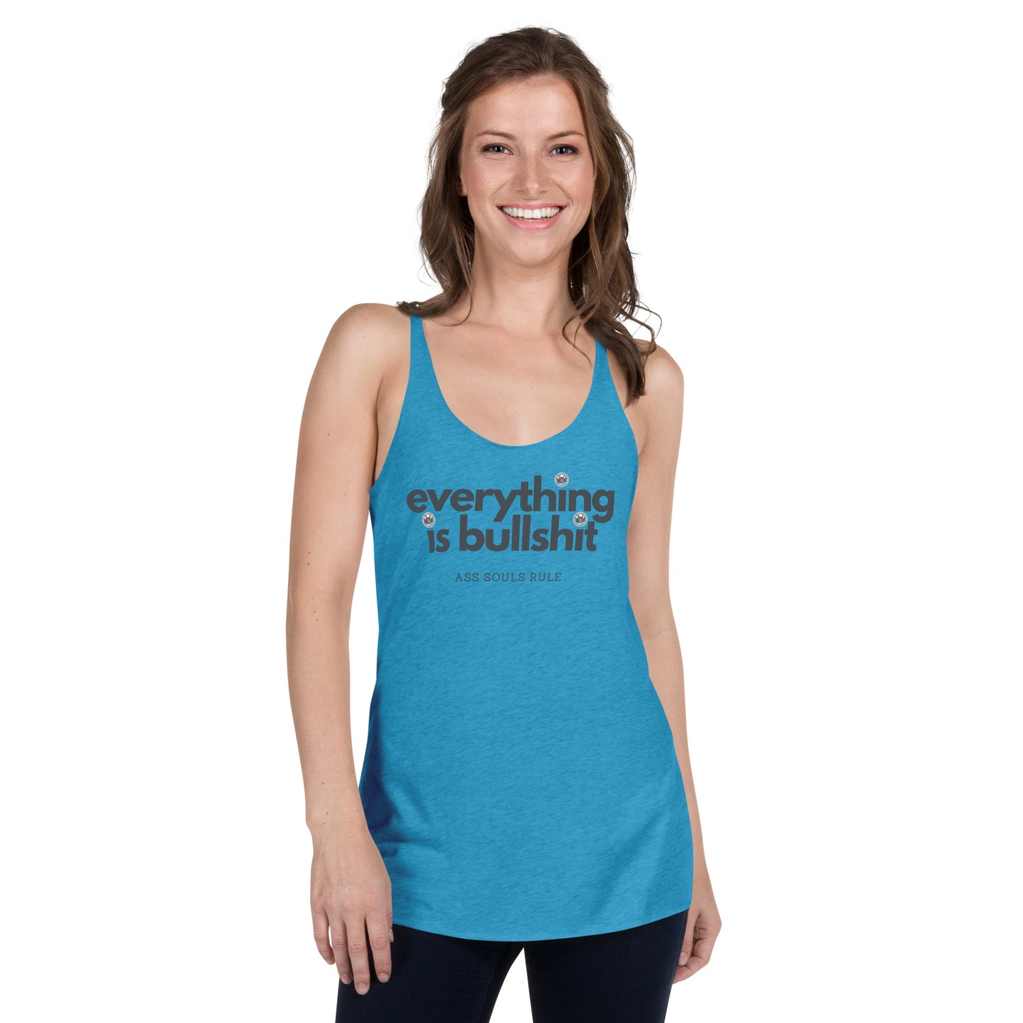 Everything is Bullshit women's racerback tank