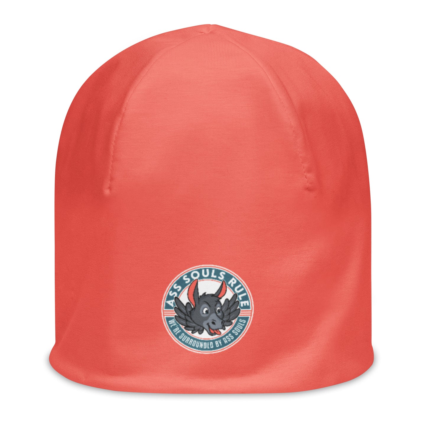 Logo of ASR beanie - salmon