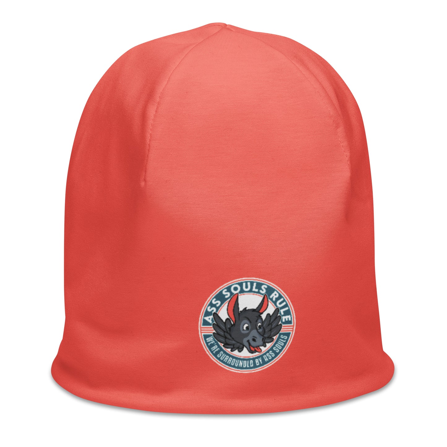 Logo of ASR beanie - salmon