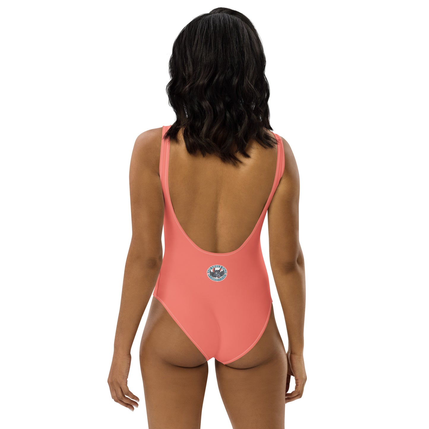 Logo of ASR one-piece swimsuit - salmon