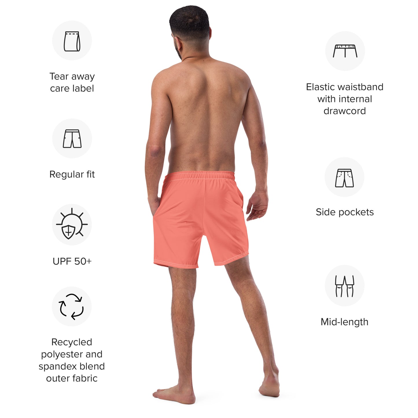 Logo of ASR men's swim trunks