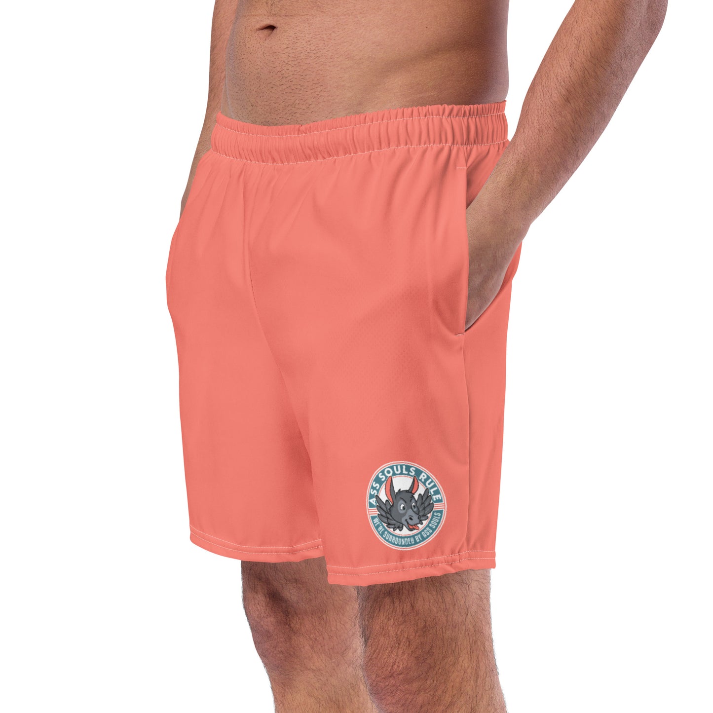 Logo of ASR men's swim trunks