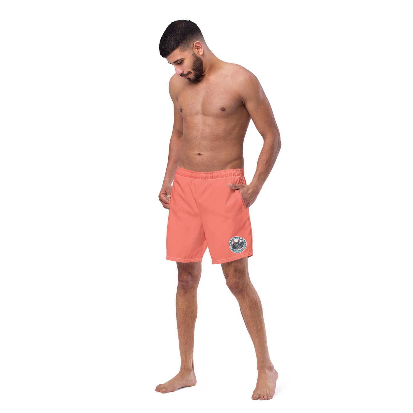 Logo of ASR men's swim trunks