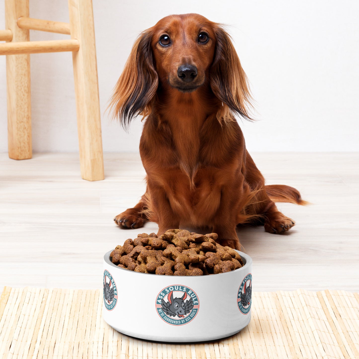 Logo of ASR pet bowl - white