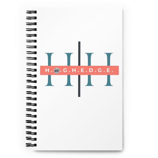 H.O.G.H.E.D.G.E. spiral notebook