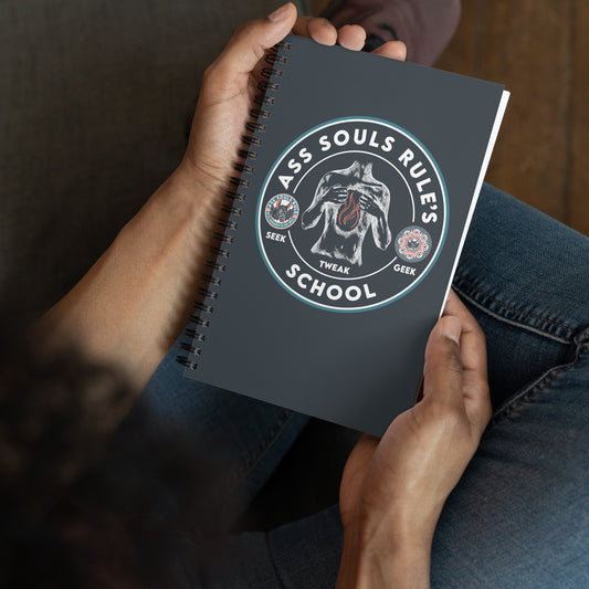 Ass Souls Rule's School spiral notebook