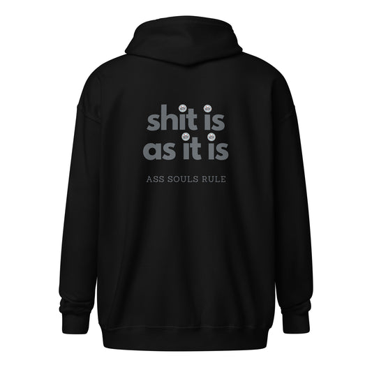 Shit Is As It Is unisex heavy blend zip hoodie