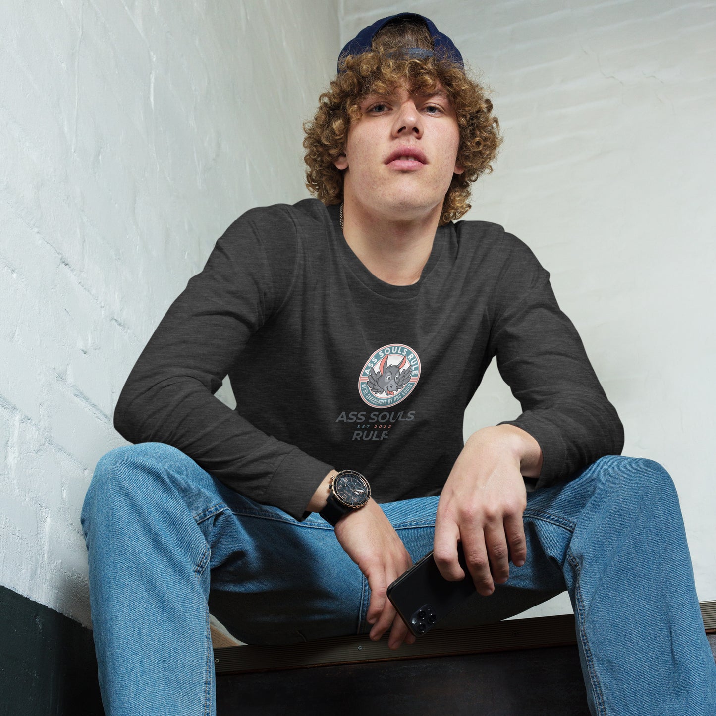 Logo of ASR Est unisex long sleeve tee