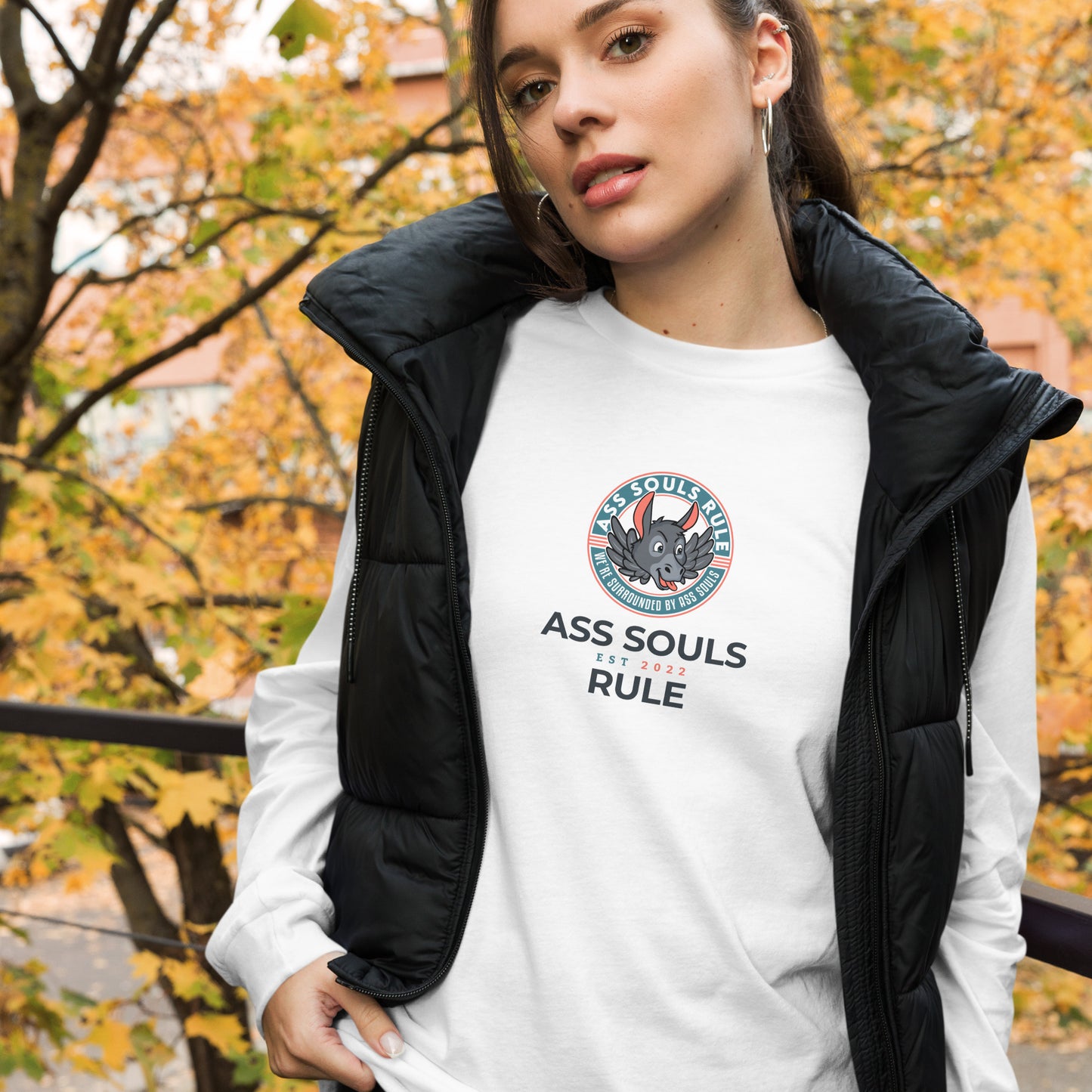 Logo of ASR Est unisex long sleeve tee