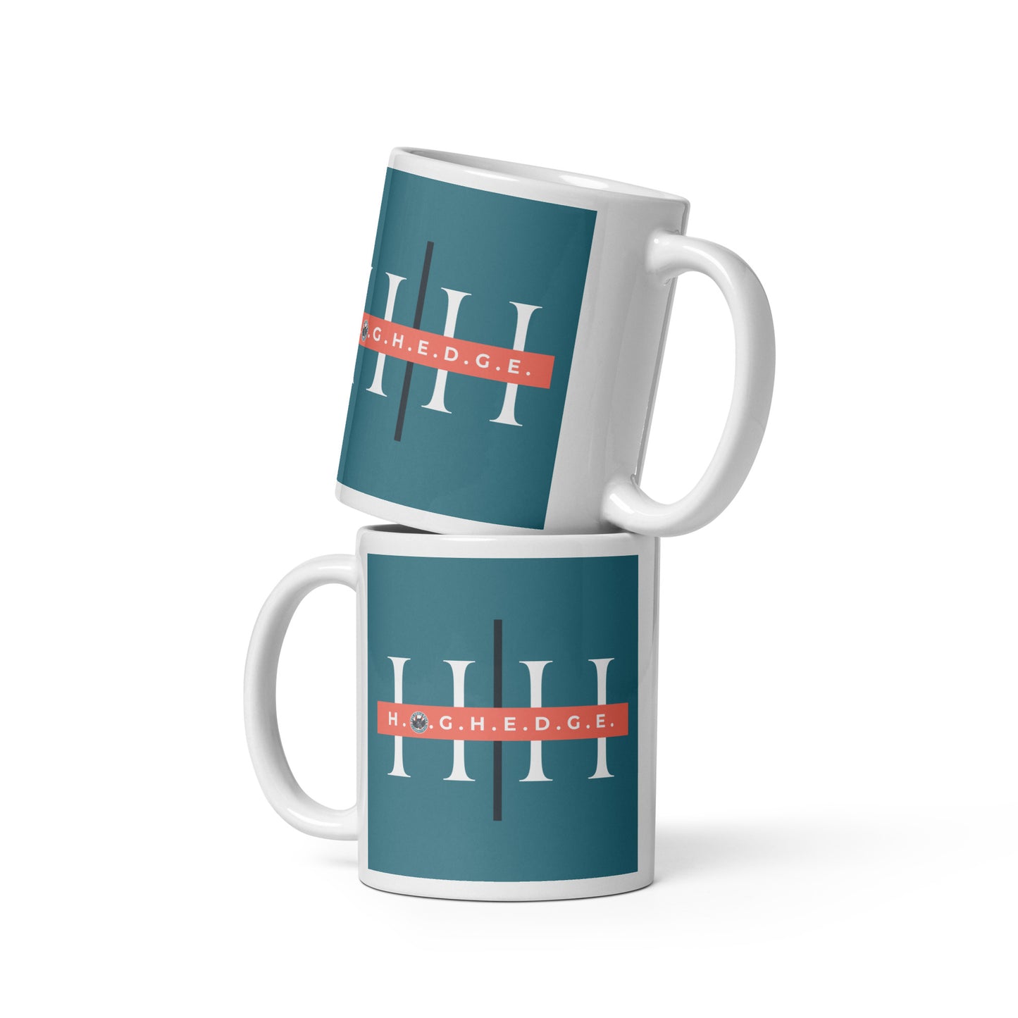 H.O.G.H.E.D.G.E. white glossy mug