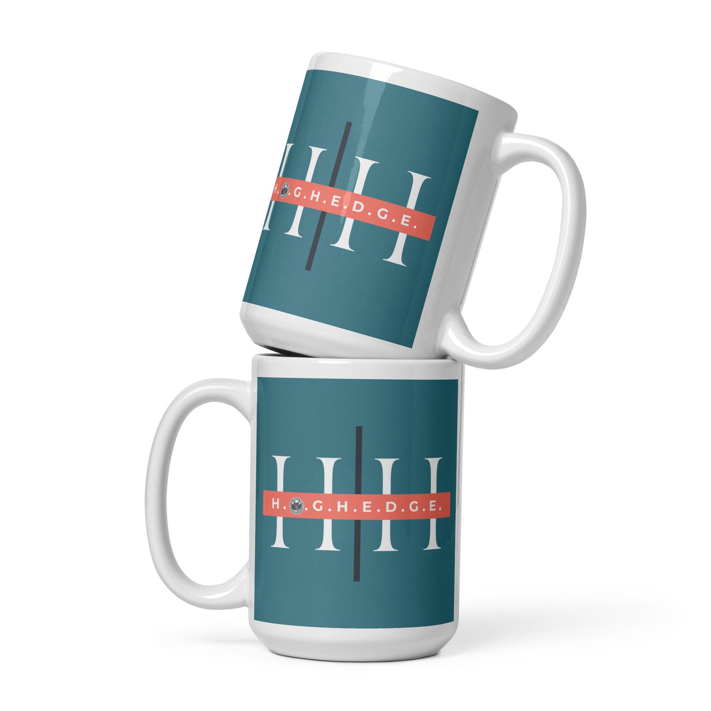 H.O.G.H.E.D.G.E. white glossy mug