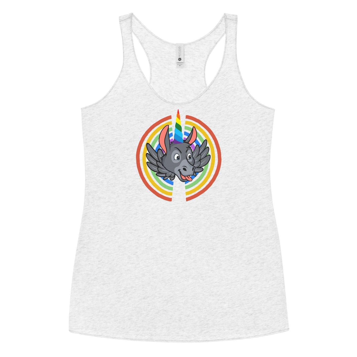 Rainbows & Unicorns women's racerback tank