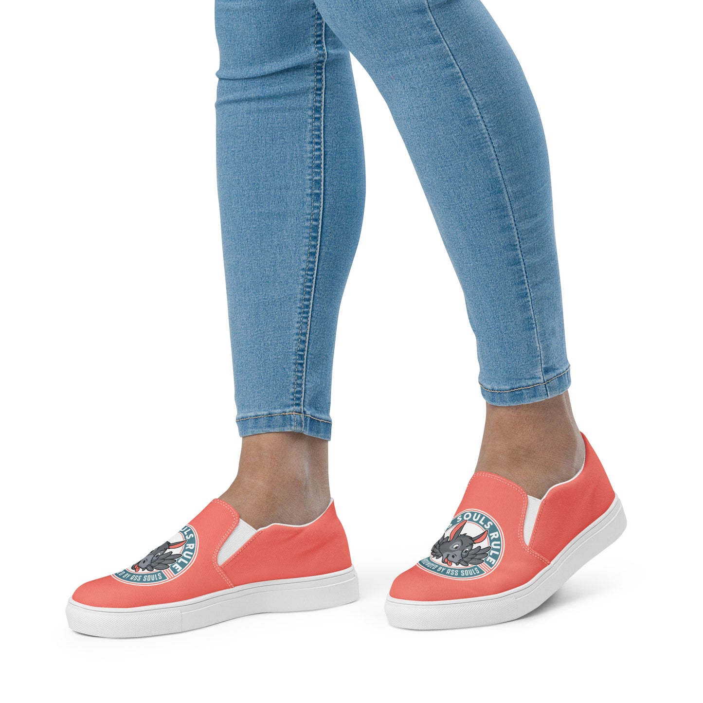 Logo of ASR women’s slip-on canvas shoes