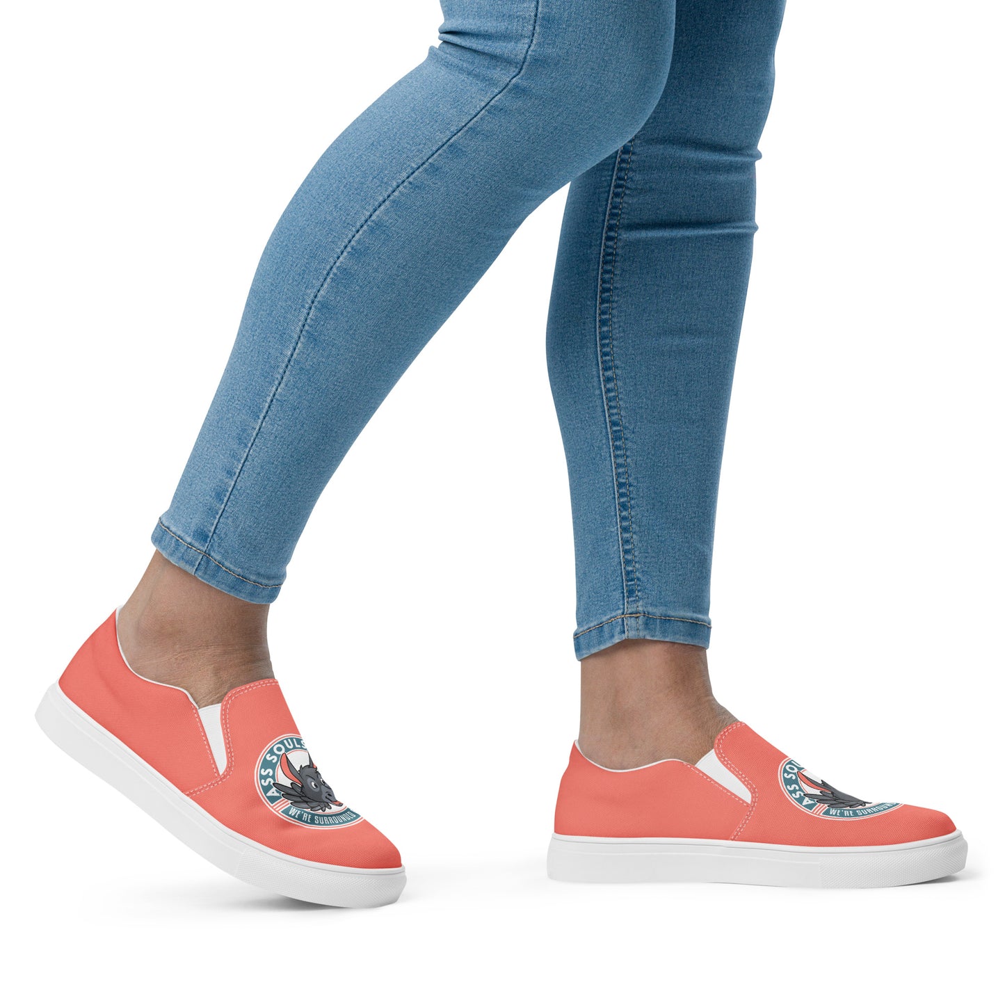 Logo of ASR women’s slip-on canvas shoes