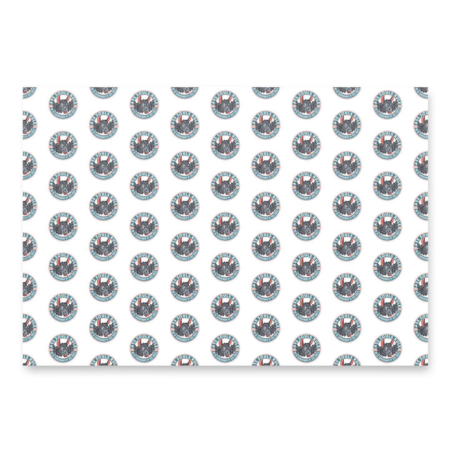 Logo of ASR wrapping paper sheets - white